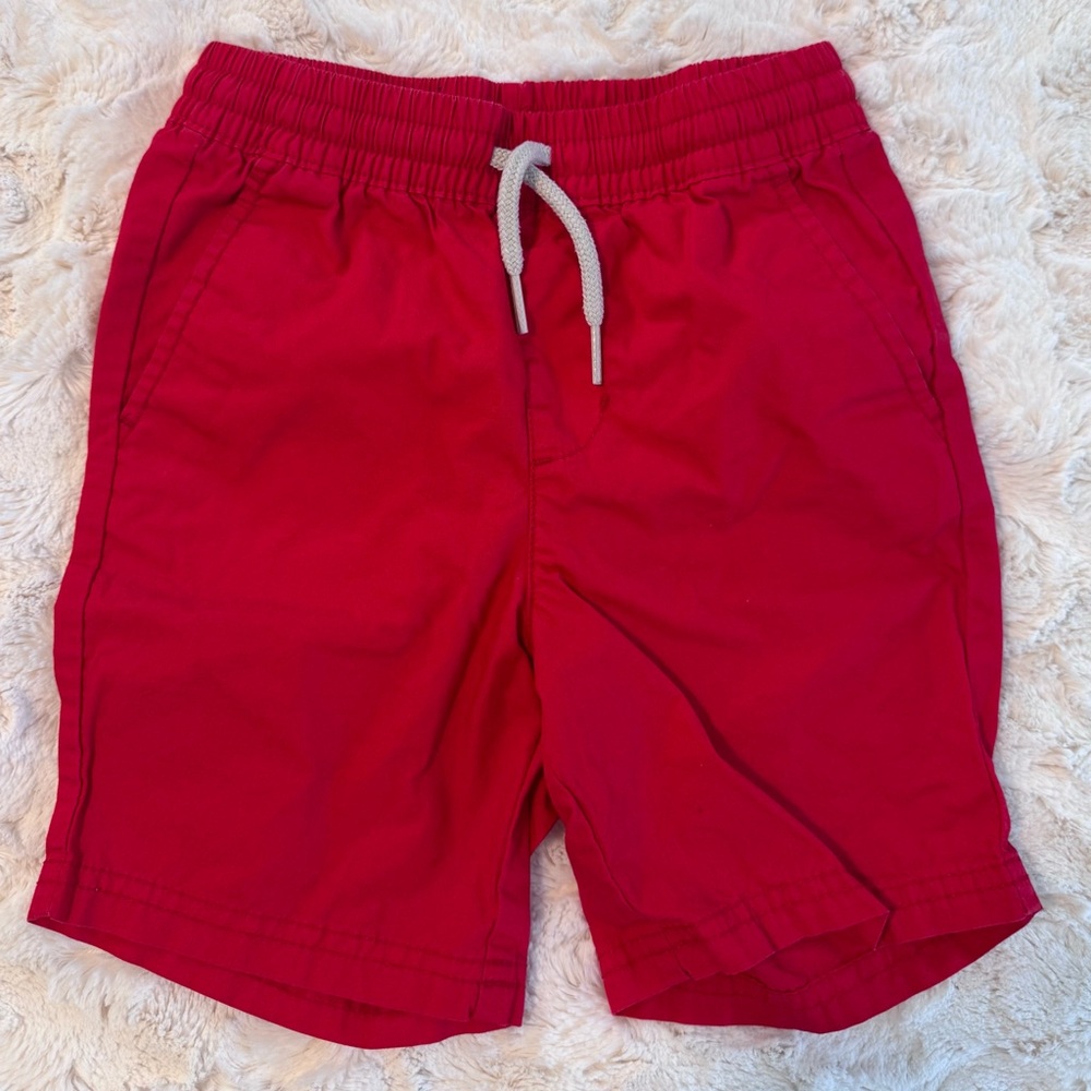 Old Navy Red and White Drawstring Shorts